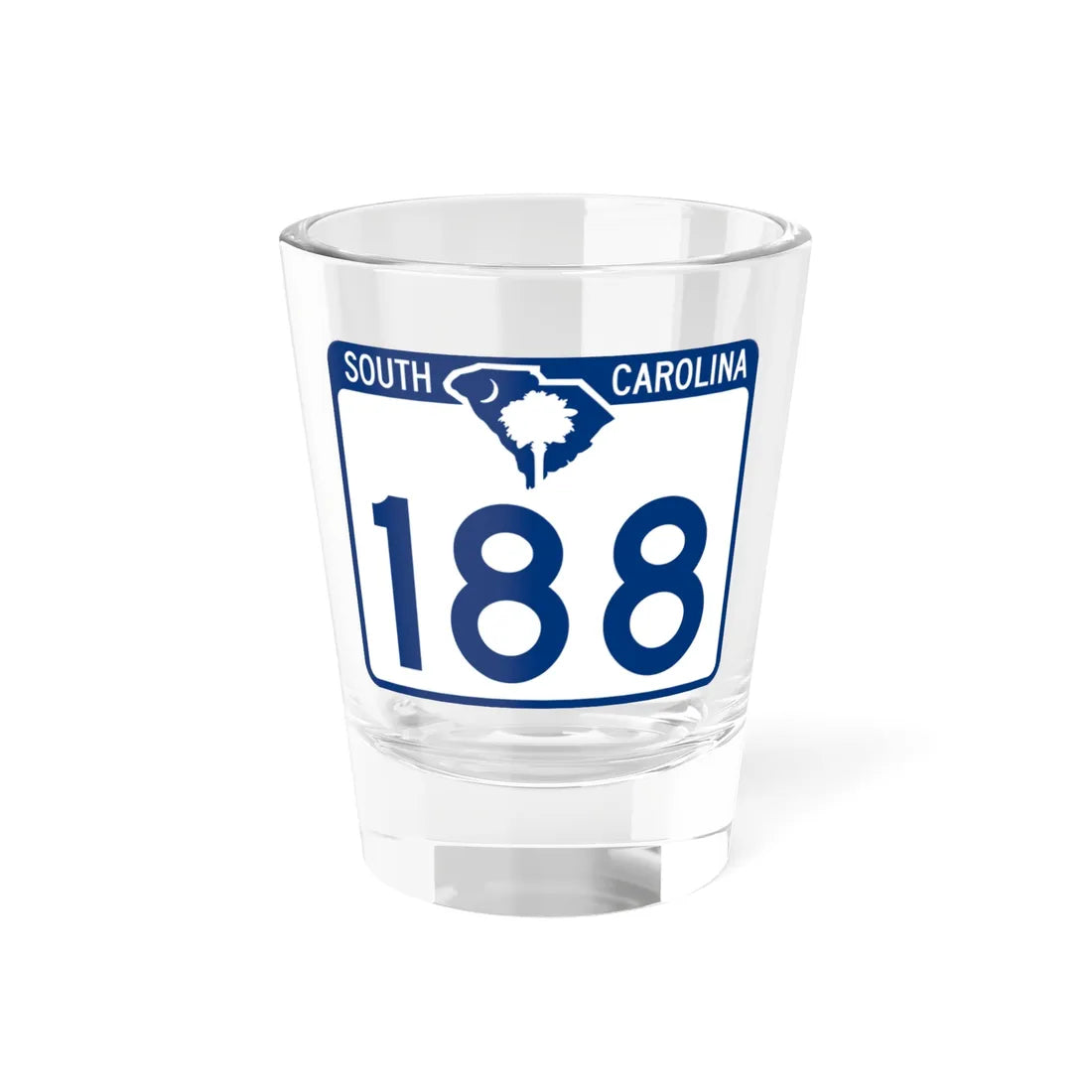 South Carolina 188 (South Carolina) (Road Sign) Shot Glass 1.5oz 1.5oz - Go Mug Yourself