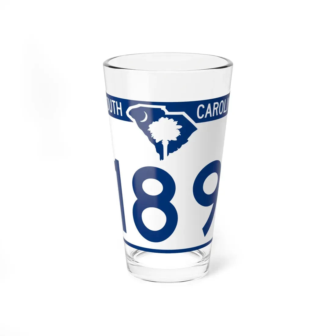 South Carolina 189 (South Carolina) (Road Sign) Pint Glass 16oz 16oz - Go Mug Yourself