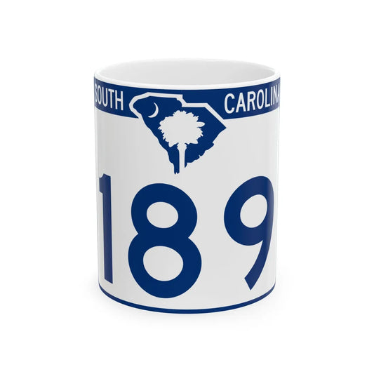 South Carolina 189 (South Carolina) (Road Sign) White Coffee Mug 11oz - Go Mug Yourself