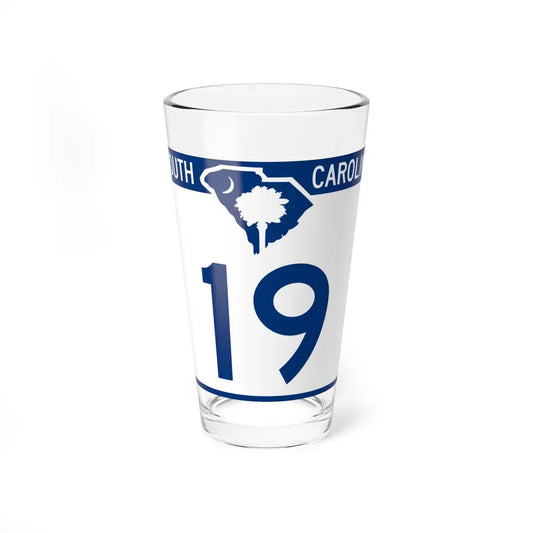 South Carolina 19 (South Carolina) (Road Sign) Pint Glass 16oz 16oz - Go Mug Yourself