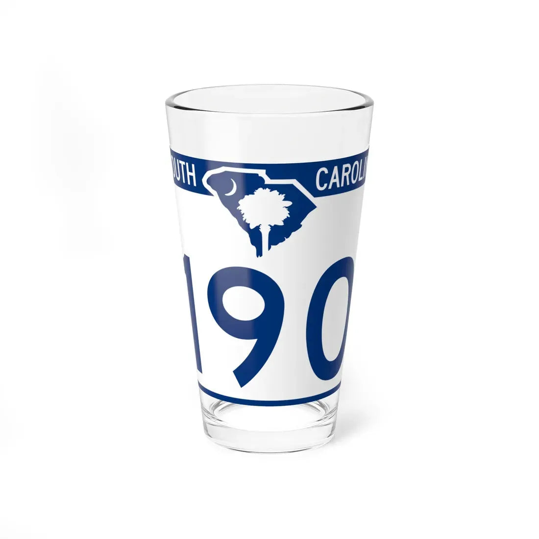 South Carolina 190 (South Carolina) (Road Sign) Pint Glass 16oz 16oz - Go Mug Yourself