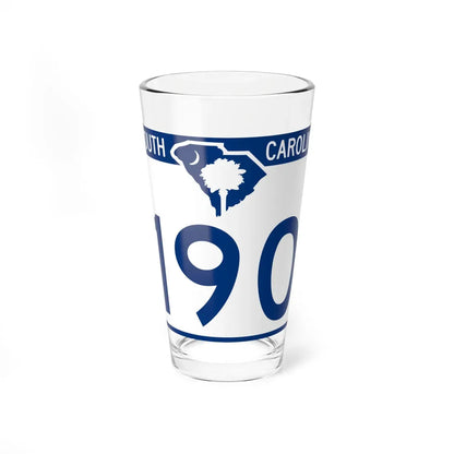 South Carolina 190 (South Carolina) (Road Sign) Pint Glass 16oz 16oz - Go Mug Yourself