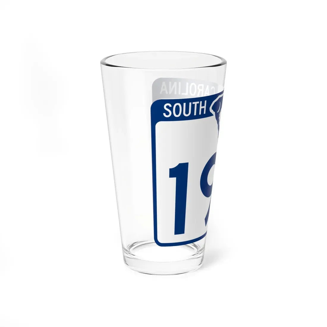 South Carolina 190 (South Carolina) (Road Sign) Pint Glass 16oz - Go Mug Yourself