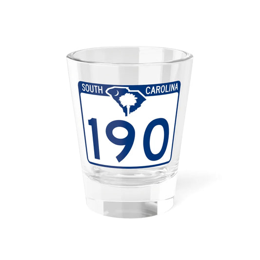 South Carolina 190 (South Carolina) (Road Sign) Shot Glass 1.5oz 1.5oz - Go Mug Yourself