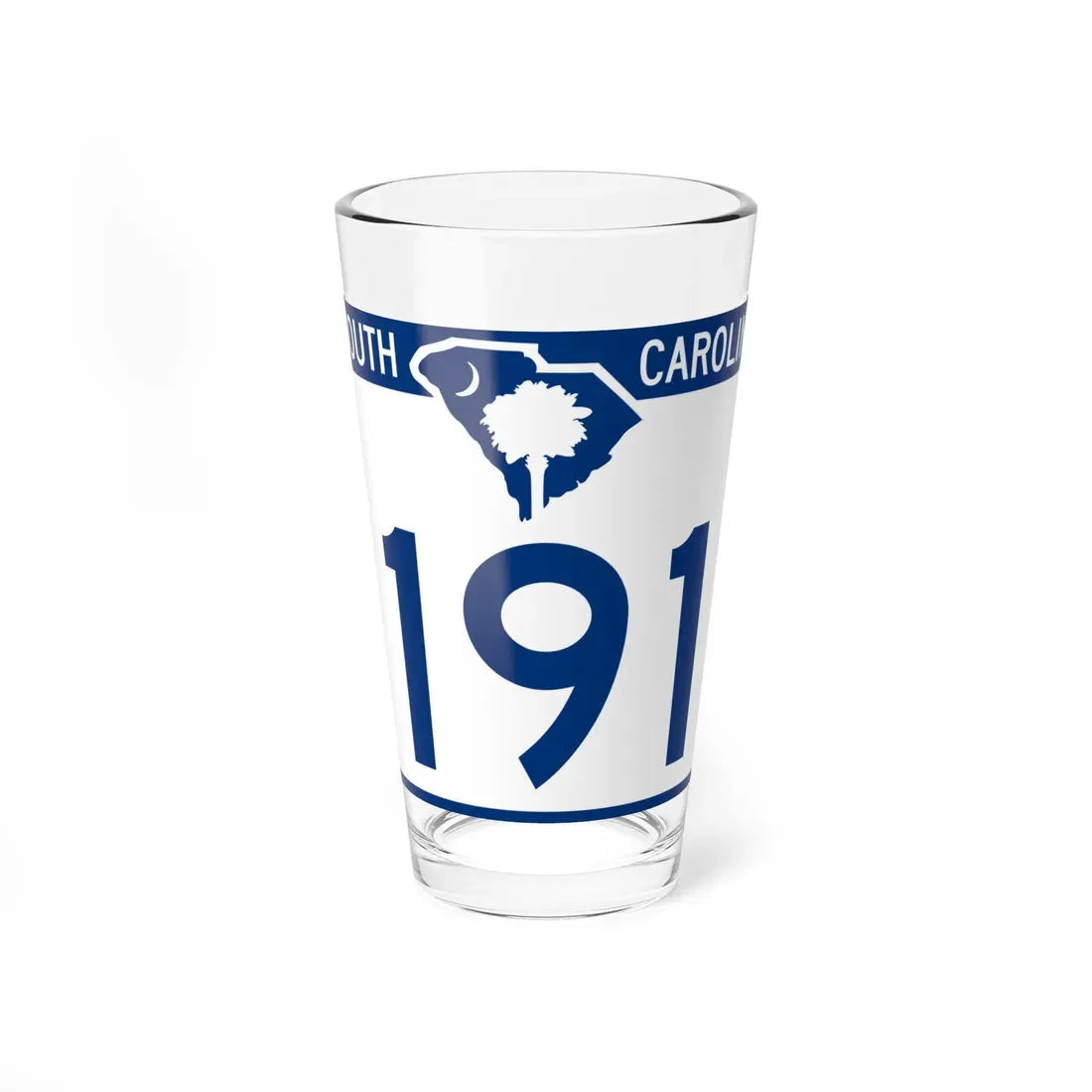 South Carolina 191 (South Carolina) (Road Sign) Pint Glass 16oz 16oz - Go Mug Yourself