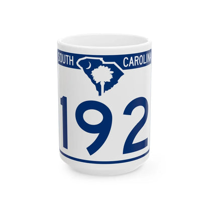 South Carolina 192 (South Carolina) (Road Sign) White Coffee Mug 15oz - Go Mug Yourself