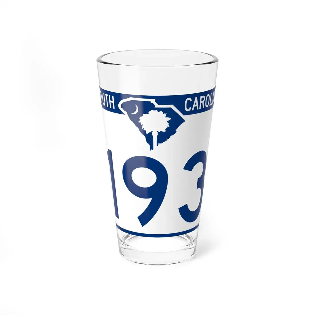 South Carolina 193 (South Carolina) (Road Sign) Pint Glass 16oz 16oz - Go Mug Yourself