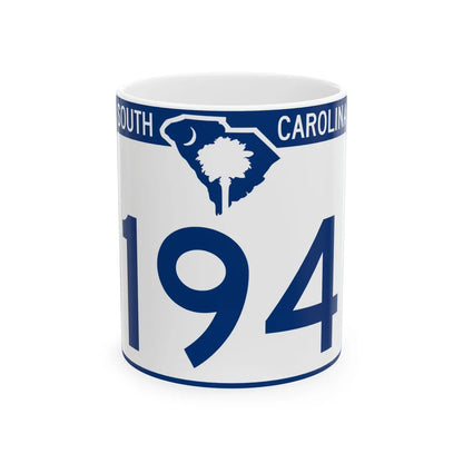 South Carolina 194 (South Carolina) (Road Sign) White Coffee Mug 11oz - Go Mug Yourself