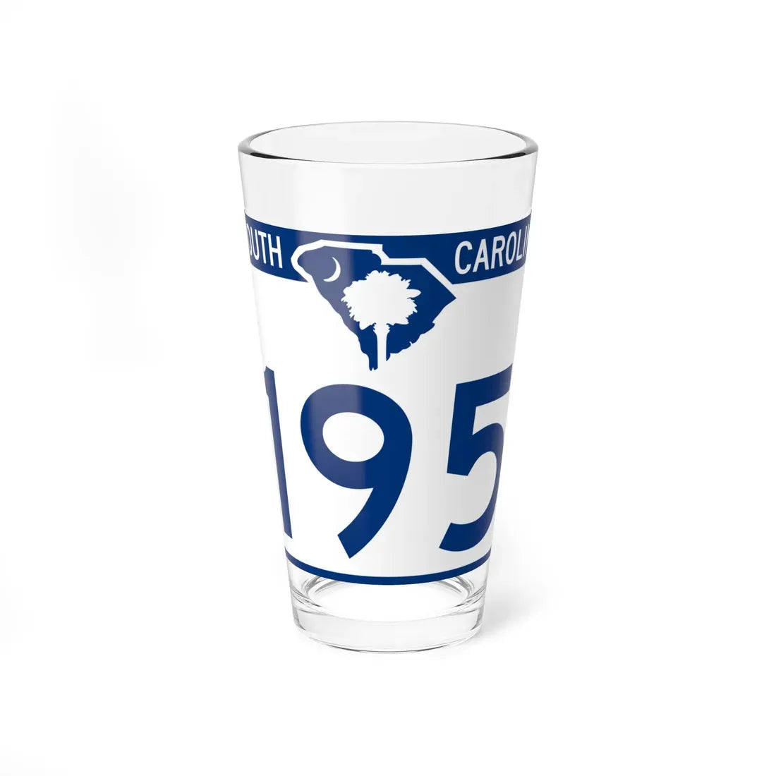 South Carolina 195 (South Carolina) (Road Sign) Pint Glass 16oz 16oz - Go Mug Yourself