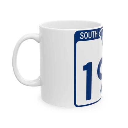 South Carolina 195 (South Carolina) (Road Sign) White Coffee Mug - Go Mug Yourself