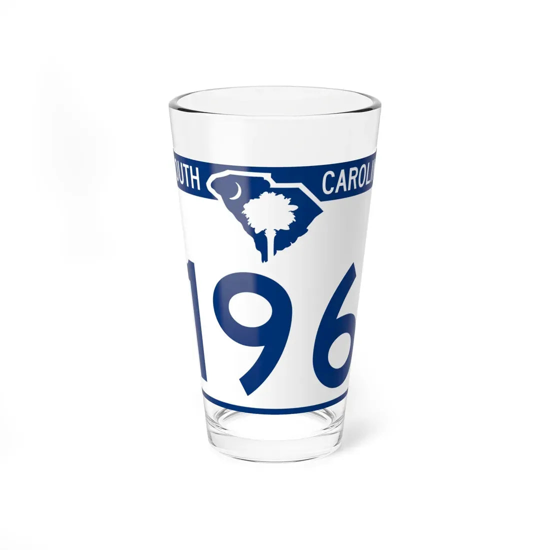 South Carolina 196 (South Carolina) (Road Sign) Pint Glass 16oz 16oz - Go Mug Yourself