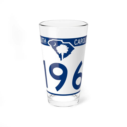 South Carolina 196 (South Carolina) (Road Sign) Pint Glass 16oz 16oz - Go Mug Yourself