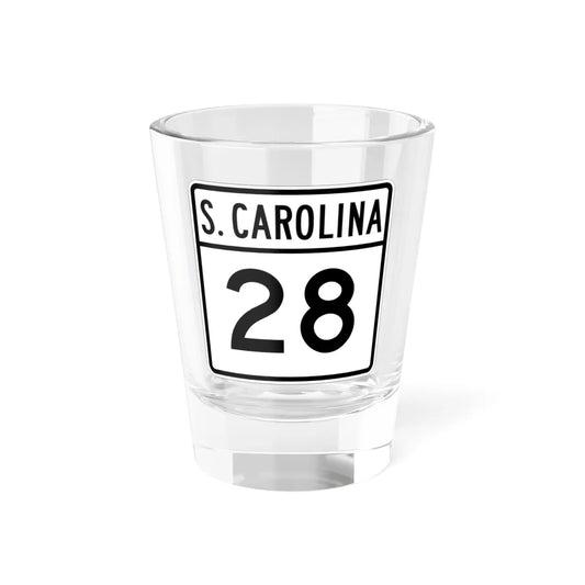 South Carolina 1960s variant (South Carolina) (Road Sign) Shot Glass 1.5oz 1.5oz - Go Mug Yourself
