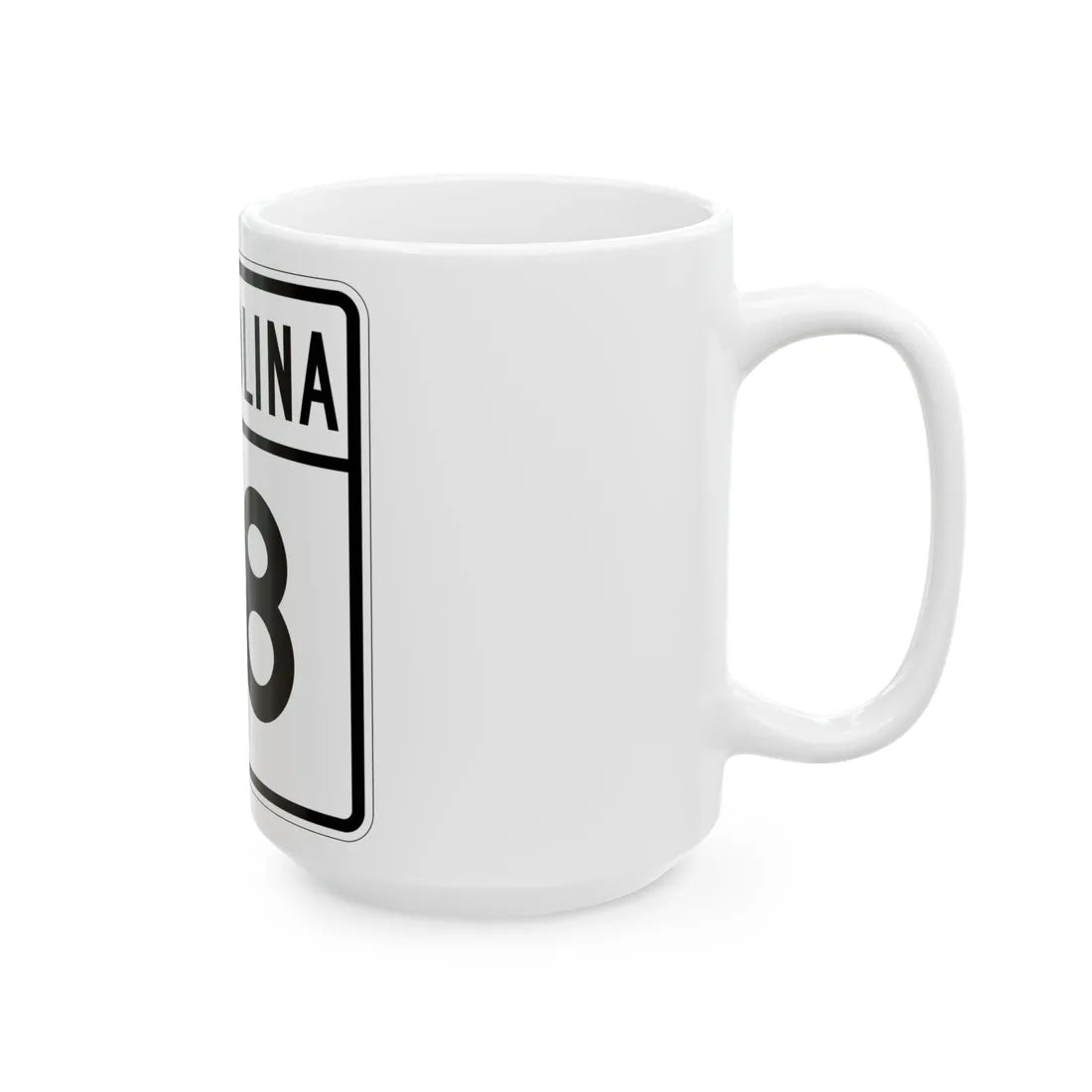 South Carolina 1960s variant (South Carolina) (Road Sign) White Coffee Mug - Go Mug Yourself