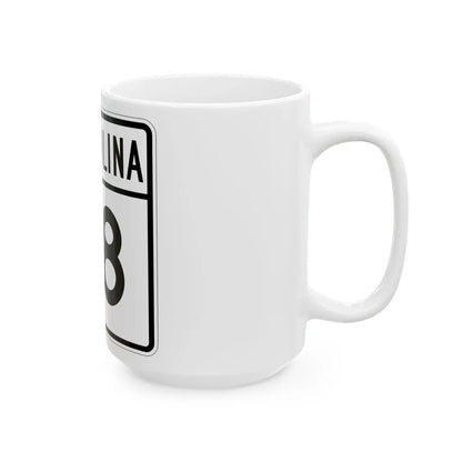 South Carolina 1960s variant (South Carolina) (Road Sign) White Coffee Mug - Go Mug Yourself