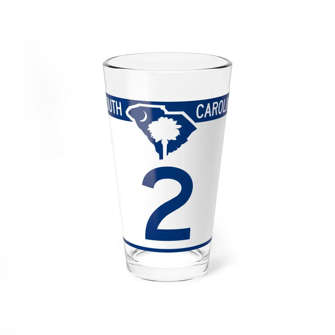South Carolina 2 (South Carolina) (Road Sign) Pint Glass 16oz 16oz - Go Mug Yourself