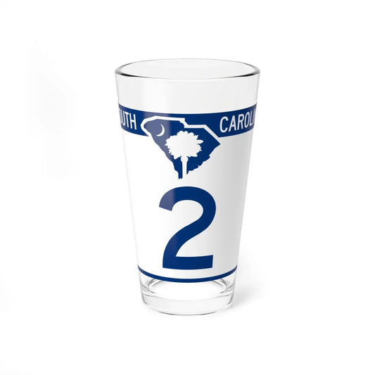 South Carolina 2 (South Carolina) (Road Sign) Pint Glass 16oz 16oz - Go Mug Yourself