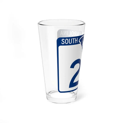 South Carolina 20 (South Carolina) (Road Sign) Pint Glass 16oz - Go Mug Yourself