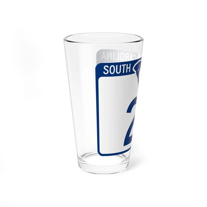 South Carolina 21 (South Carolina) (Road Sign) Pint Glass 16oz - Go Mug Yourself