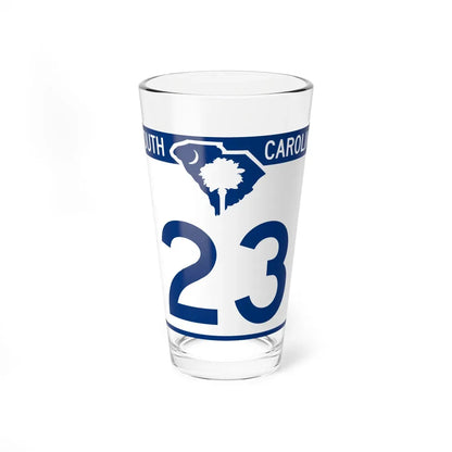 South Carolina 23 (South Carolina) (Road Sign) Pint Glass 16oz 16oz - Go Mug Yourself