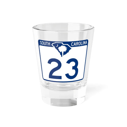 South Carolina 23 (South Carolina) (Road Sign) Shot Glass 1.5oz 1.5oz - Go Mug Yourself