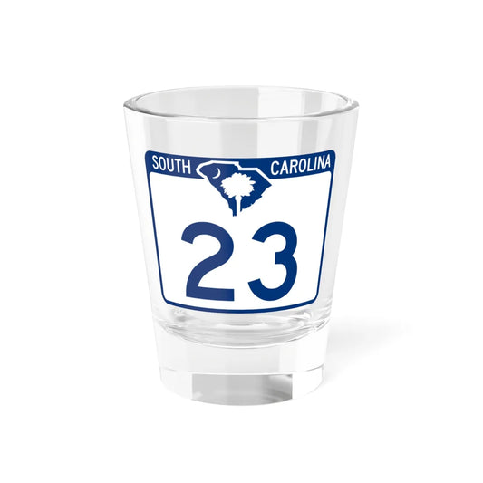 South Carolina 23 (South Carolina) (Road Sign) Shot Glass 1.5oz 1.5oz - Go Mug Yourself
