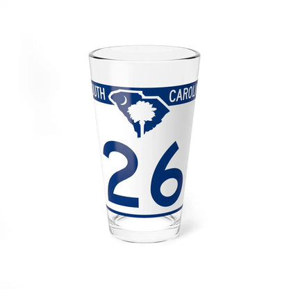 South Carolina 26 (South Carolina) (Road Sign) Pint Glass 16oz 16oz - Go Mug Yourself