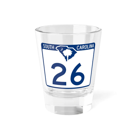 South Carolina 26 (South Carolina) (Road Sign) Shot Glass 1.5oz 1.5oz - Go Mug Yourself