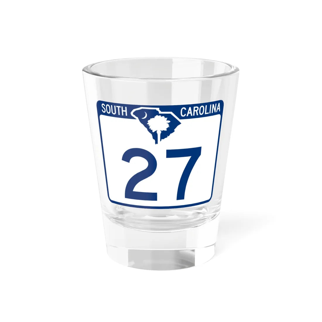 South Carolina 27 (South Carolina) (Road Sign) Shot Glass 1.5oz 1.5oz - Go Mug Yourself