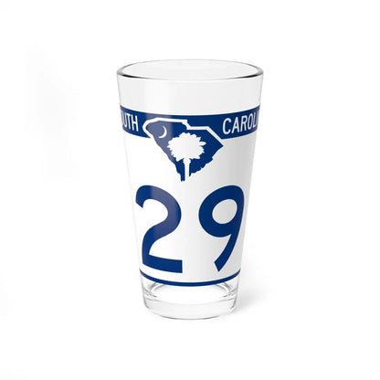 South Carolina 29 (South Carolina) (Road Sign) Pint Glass 16oz 16oz - Go Mug Yourself