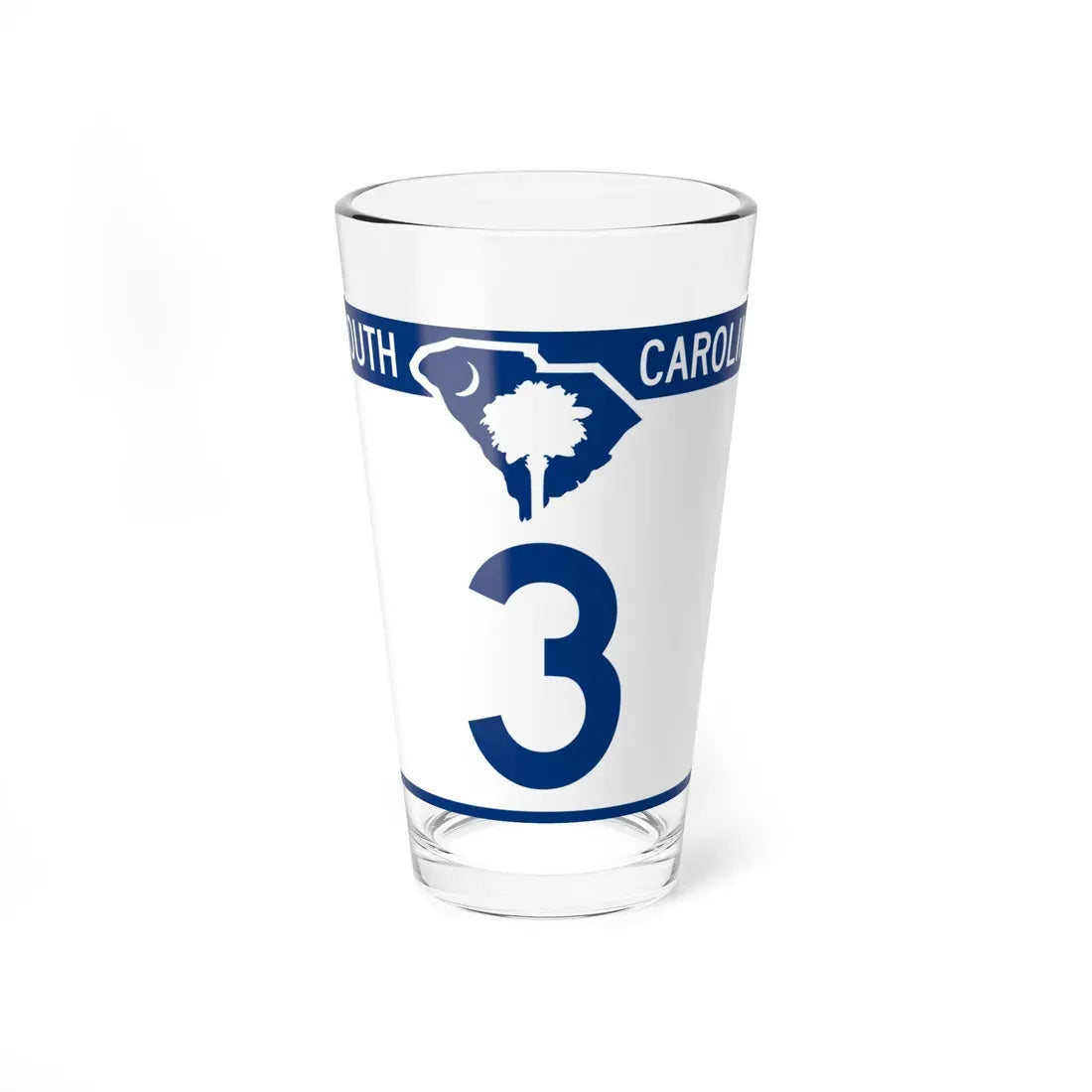 South Carolina 3 (South Carolina) (Road Sign) Pint Glass 16oz 16oz - Go Mug Yourself