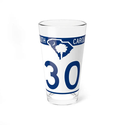 South Carolina 30 (South Carolina) (Road Sign) Pint Glass 16oz 16oz - Go Mug Yourself
