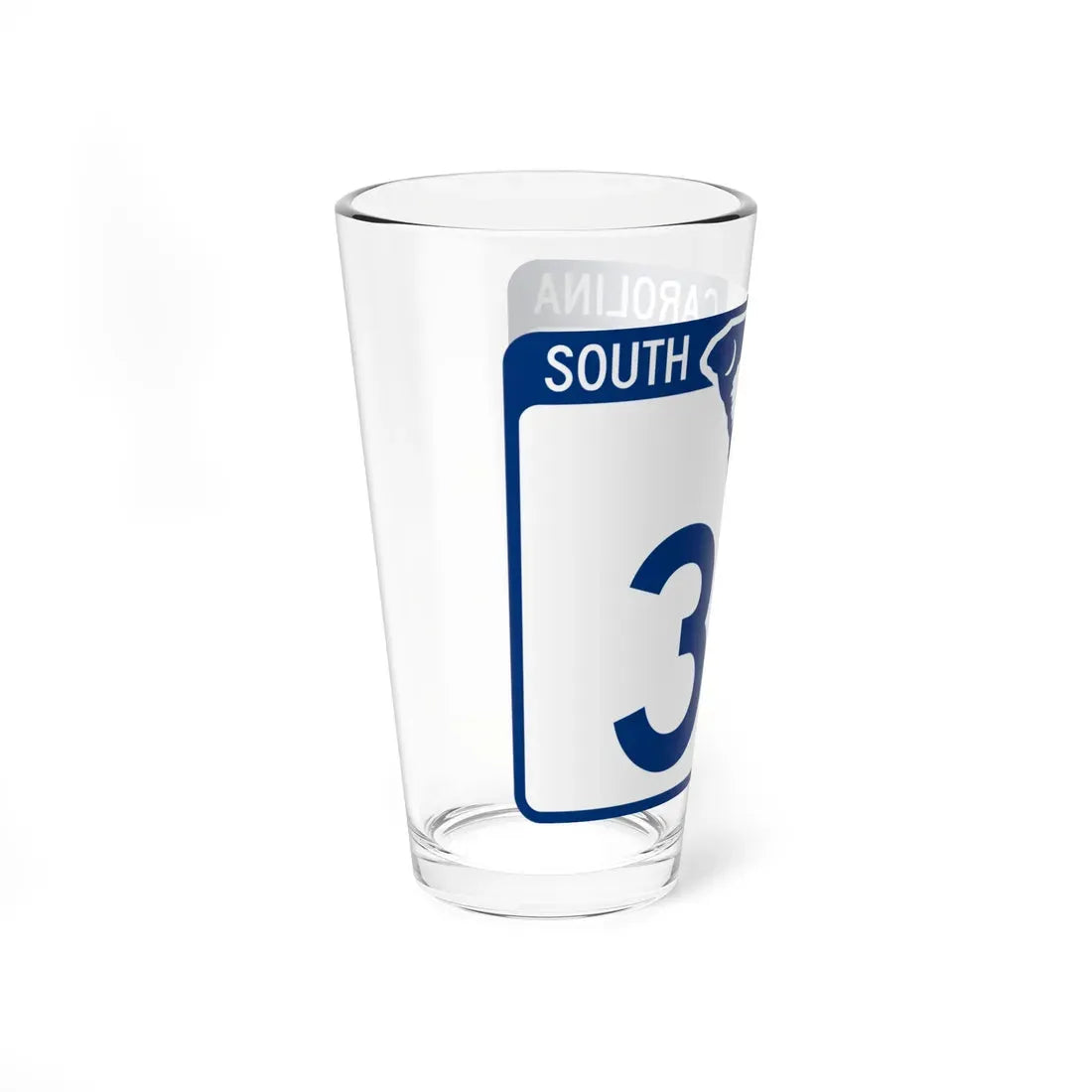 South Carolina 30 (South Carolina) (Road Sign) Pint Glass 16oz - Go Mug Yourself