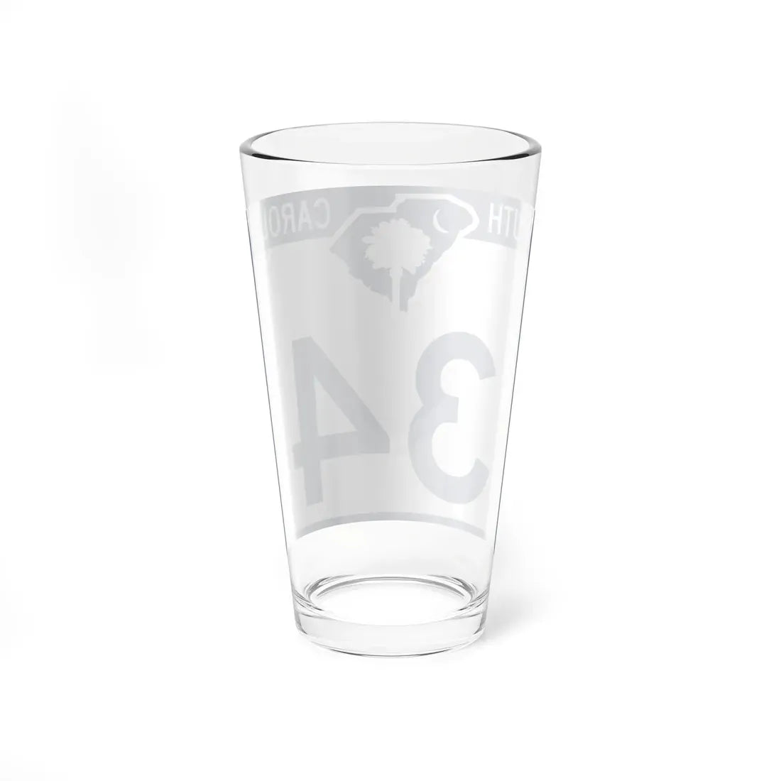 South Carolina 34 (South Carolina) (Road Sign) Pint Glass 16oz - Go Mug Yourself