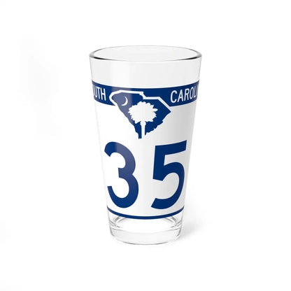 South Carolina 35 (South Carolina) (Road Sign) Pint Glass 16oz 16oz - Go Mug Yourself