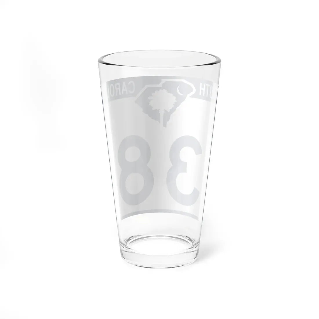 South Carolina 38 (South Carolina) (Road Sign) Pint Glass 16oz - Go Mug Yourself