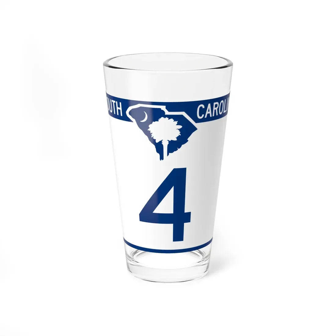 South Carolina 4 (South Carolina) (Road Sign) Pint Glass 16oz 16oz - Go Mug Yourself