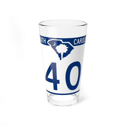 South Carolina 40 (South Carolina) (Road Sign) Pint Glass 16oz 16oz - Go Mug Yourself