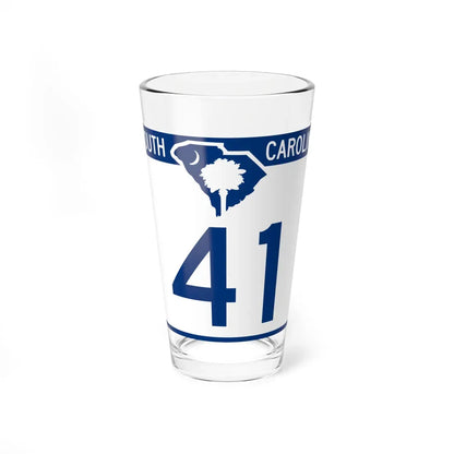South Carolina 41 (South Carolina) (Road Sign) Pint Glass 16oz 16oz - Go Mug Yourself