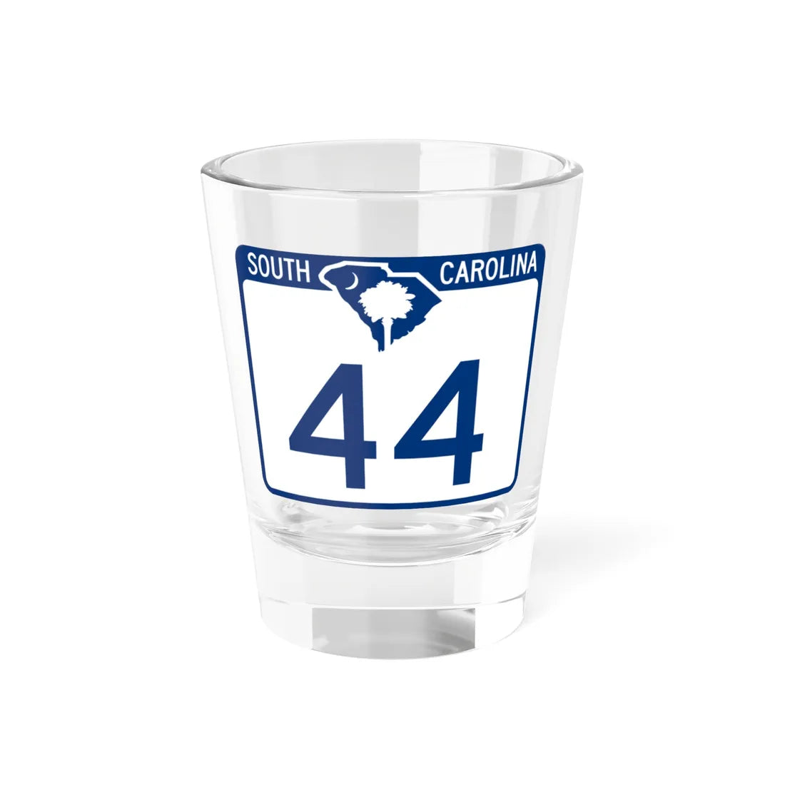 South Carolina 44 (South Carolina) (Road Sign) Shot Glass 1.5oz 1.5oz - Go Mug Yourself