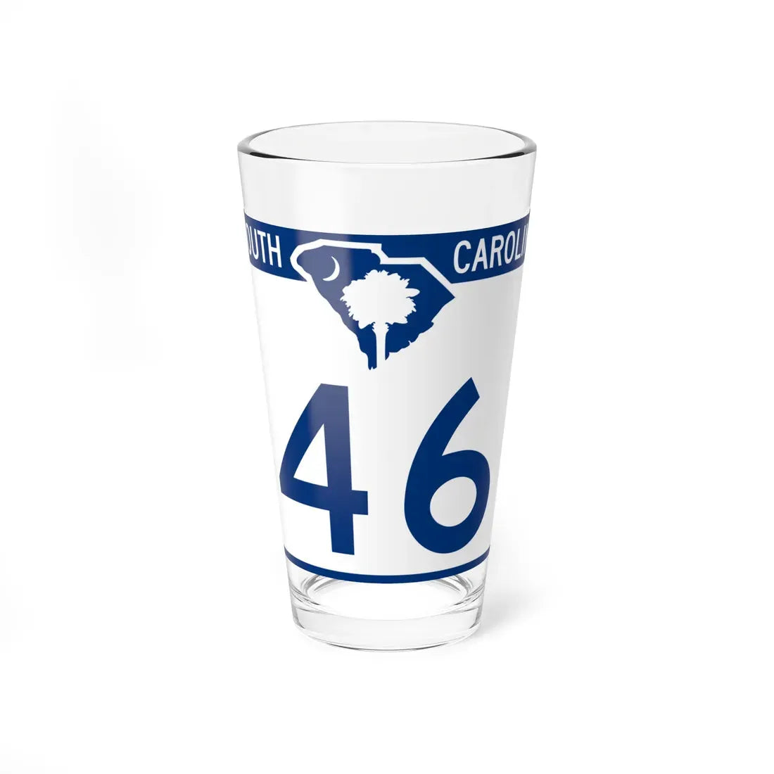 South Carolina 46 (South Carolina) (Road Sign) Pint Glass 16oz 16oz - Go Mug Yourself