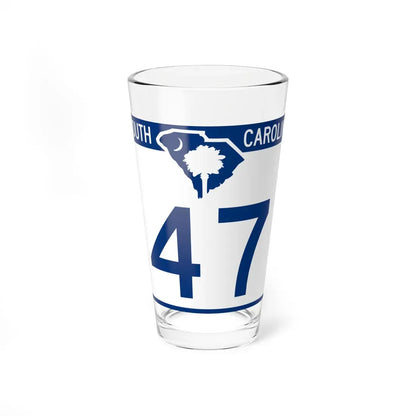 South Carolina 47 (South Carolina) (Road Sign) Pint Glass 16oz 16oz - Go Mug Yourself