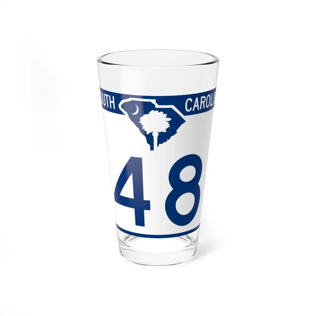 South Carolina 48 (South Carolina) (Road Sign) Pint Glass 16oz 16oz - Go Mug Yourself
