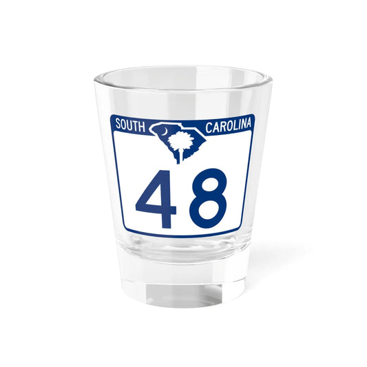 South Carolina 48 (South Carolina) (Road Sign) Shot Glass 1.5oz 1.5oz - Go Mug Yourself