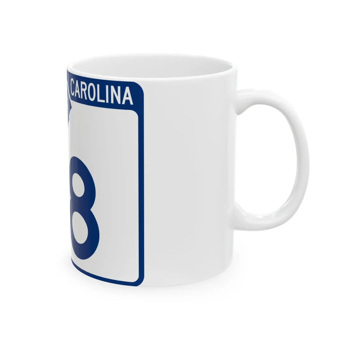 South Carolina 48 (South Carolina) (Road Sign) White Coffee Mug - Go Mug Yourself