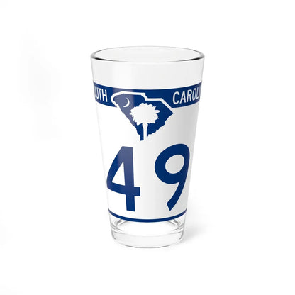 South Carolina 49 (South Carolina) (Road Sign) Pint Glass 16oz 16oz - Go Mug Yourself