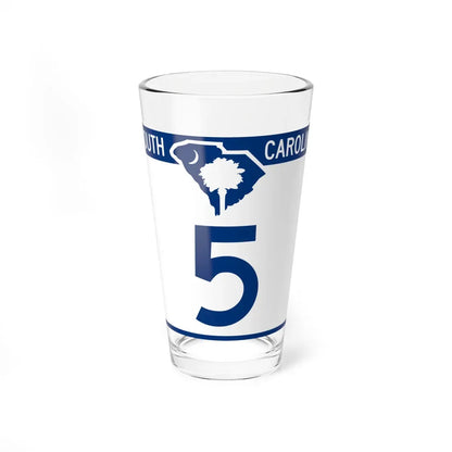 South Carolina 5 (South Carolina) (Road Sign) Pint Glass 16oz 16oz - Go Mug Yourself