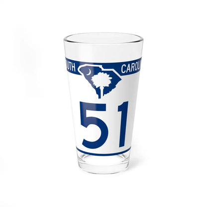 South Carolina 51 (South Carolina) (Road Sign) Pint Glass 16oz 16oz - Go Mug Yourself