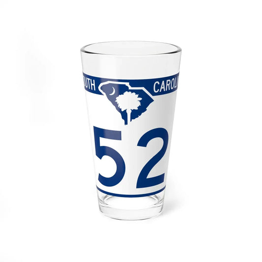 South Carolina 52 (South Carolina) (Road Sign) Pint Glass 16oz 16oz - Go Mug Yourself