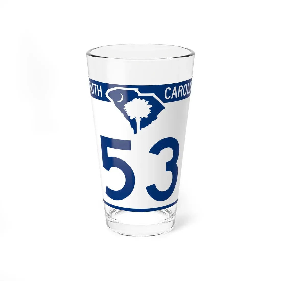 South Carolina 53 (South Carolina) (Road Sign) Pint Glass 16oz 16oz - Go Mug Yourself